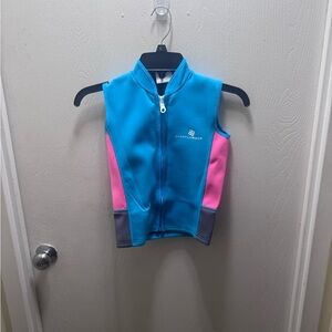 Snapper Rock Kids Swim Rashguard - Blue and Pink